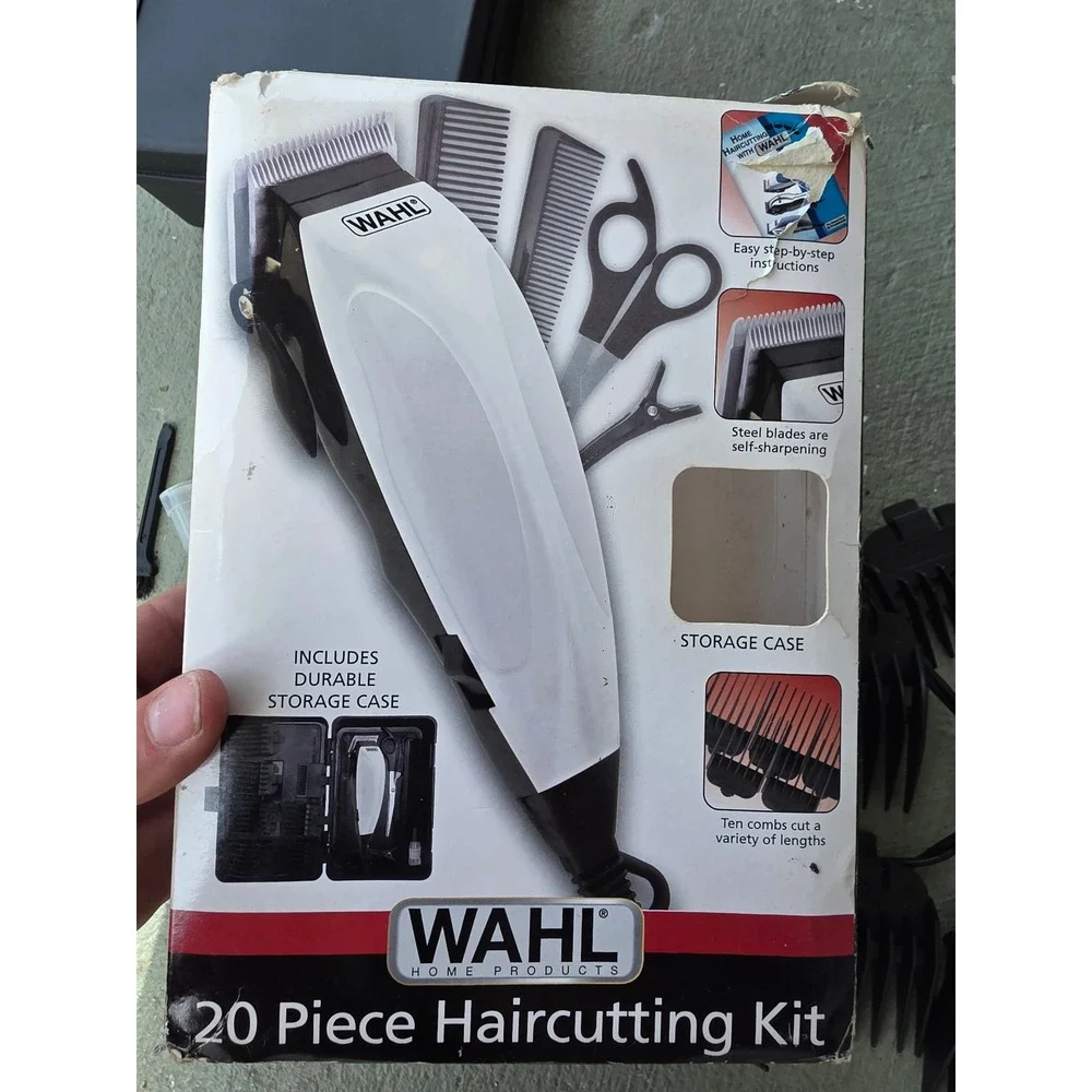 Wahl 20 Piece Haircutting Kit Model NAC Corded Clipper Set with‎ Storage Case Z1